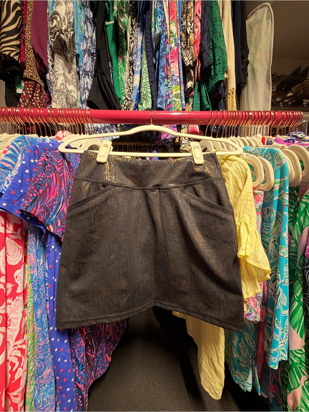 Lilly Pulitzer Luxletic Sabina Skort - Gold Fleck - XS